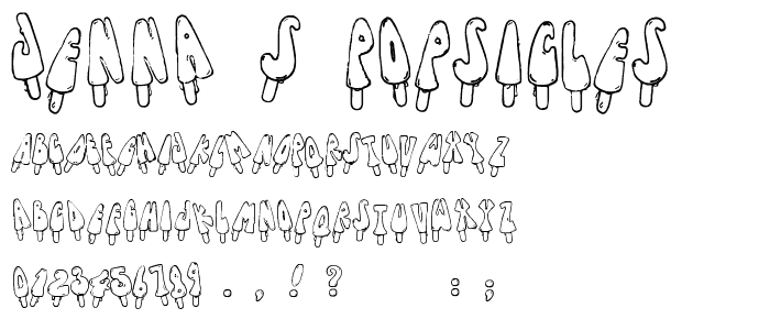 Jenna_s Popsicles font